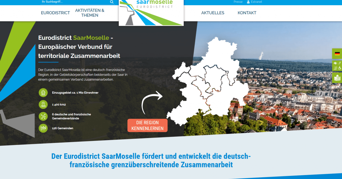 Le site de l'eurodistrict fait peau neuve Actualités eurodistrict